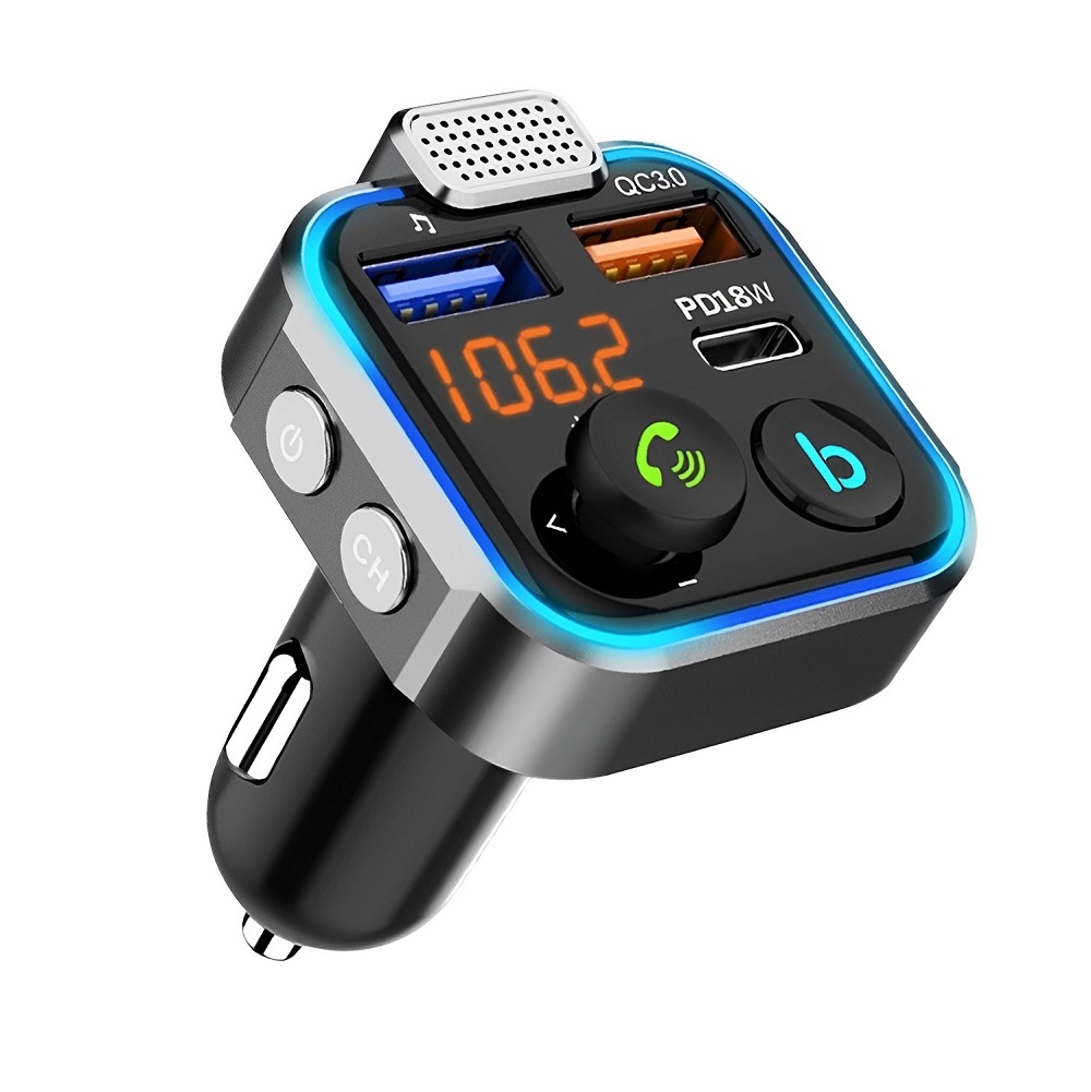 Bluetooth FM-Transmitter met USB (Type C) aansluiting | BT23