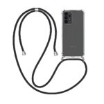 Siliconen Antishock hoesje geschikt voor Samsung Galaxy A23 met Koord | Transparant