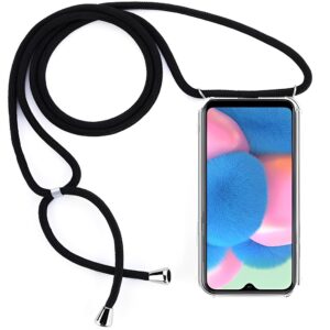 Siliconen Antishock hoesje geschikt voor Samsung Galaxy A23 met Koord | Transparant