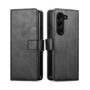 Boekhoes geschikt voor Samsung Galaxy Z Fold 5 - Zwart