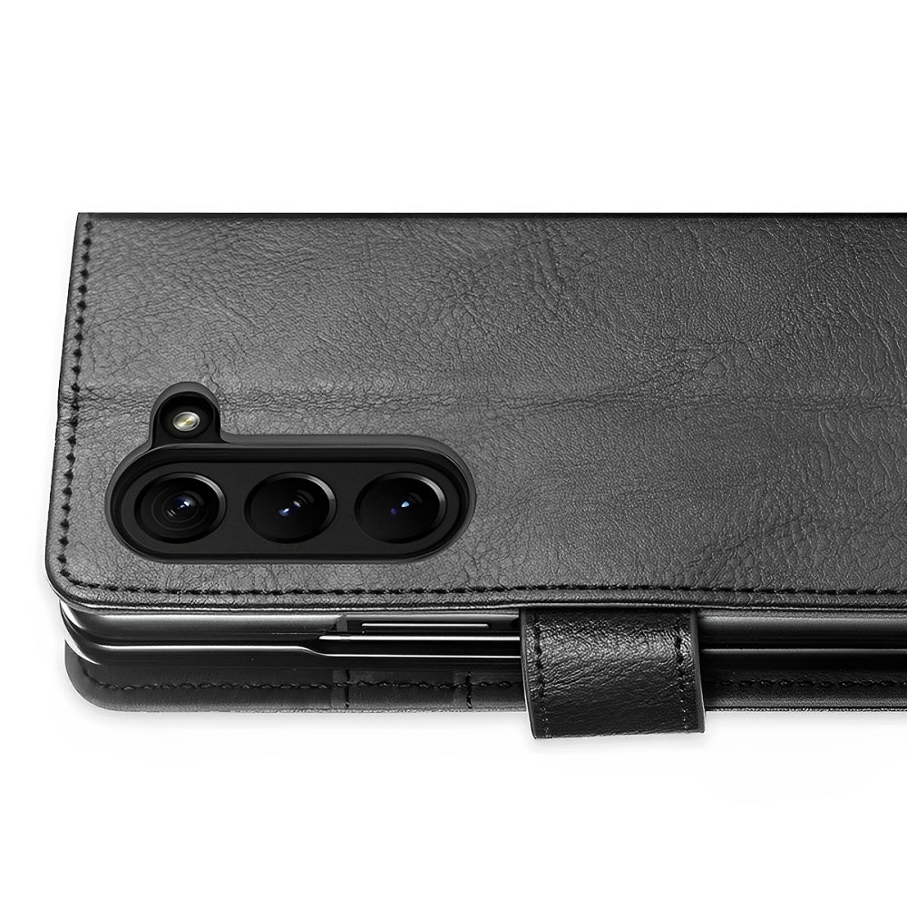 Boekhoes geschikt voor Samsung Galaxy Z Fold 5 - Zwart