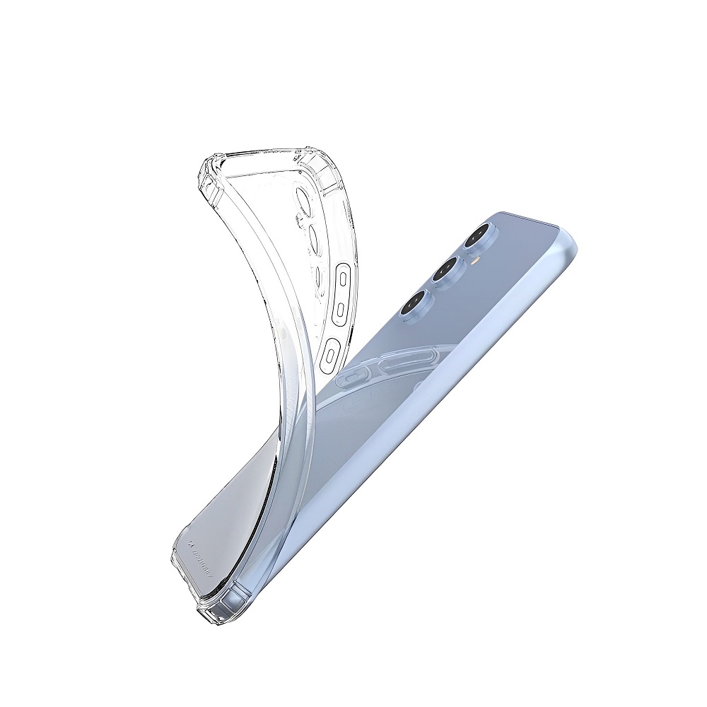 Siliconen Antishock hoesje geschikt voor Samsung Galaxy S23 FE | Transparant