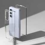 Siliconen hoesje geschikt voor Samsung Galaxy Z Fold 5 - Transparant