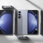 Siliconen hoesje geschikt voor Samsung Galaxy Z Fold 5 - Transparant