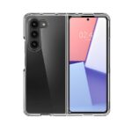 Siliconen hoesje geschikt voor Samsung Galaxy Z Fold 5 - Transparant