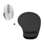 Draadloze Muis met Ergonomische Muismat | Wit G528 + H18