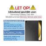 LuxeBass book case voor Galaxy Tab A9 Plus - kunstleer turquoise - Afbeelding 2