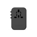 Universele Wereldstekker met 3 USB poorten + 2 USB-C poort | JY307 Zwart