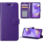 LuxeBass iPhone 15 Pro book case paars met kaartvakken – kunstleer - Afbeelding 3