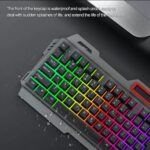 Gaming keyboard met verlichting en telefoonhouder | T16 - Afbeelding 5