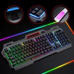 Gaming keyboard met verlichting en telefoonhouder | T16 - Afbeelding 2