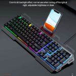 Gaming keyboard met verlichting en telefoonhouder | T16 - Afbeelding 4