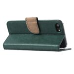 Telefoon Wallet Bookcase geschikt voor iPhone XR - Portemonnee telefoonhoesje voor Bankpassen - Kunstleer - Siliconen Houder - Magnetische sluiten - Groen - Afbeelding 3